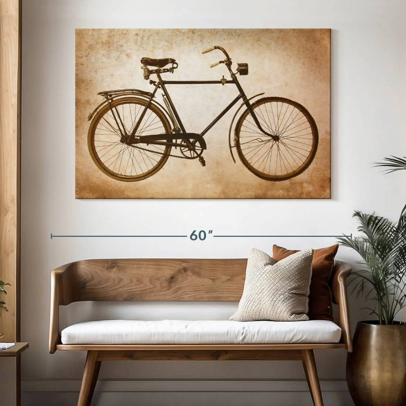 Vélo Meia sépia, H 34 po x l 51 po