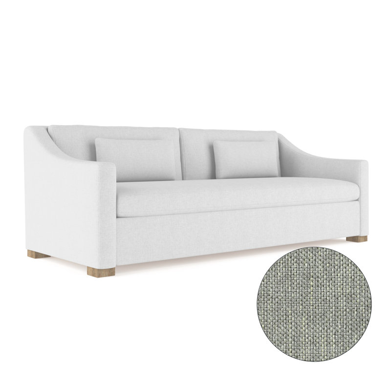 Causeuse Crosby, H 32,5 po x l 72 po x P 43 po, Patiné, Pebble Weave Linen Haze