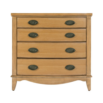 Agatha 32 in. W Rectangular Wood 4 Drawer Accent Chest