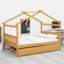 Lit en bois avec lit gigogne simple-2069462515