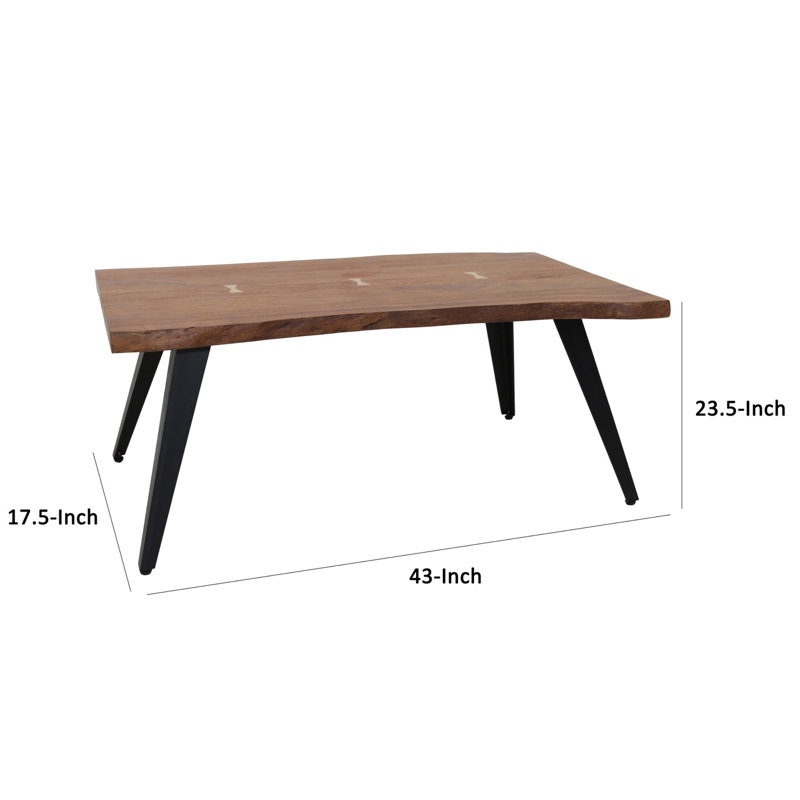 Table basse Goldsby, H 23,5 po x L 43 po x l 17,5 po