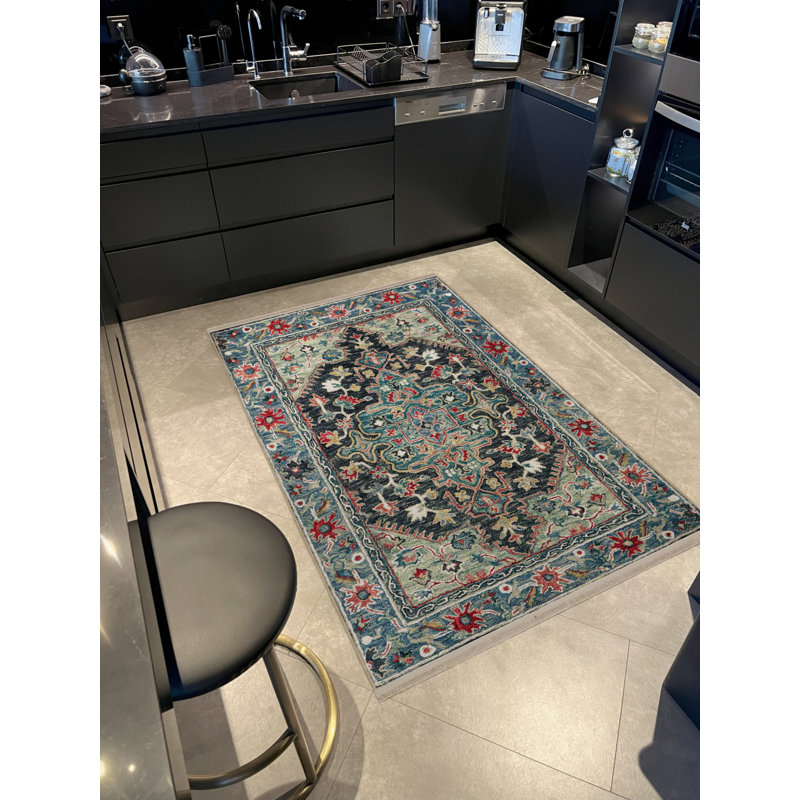 Tapis rectangulaire Vittorina, Rectangle 5 pi 2 po x 7 pi 7 po
