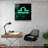 Elegant Decorative Tempered Glass Painting, 40 x 40 Inches | 100% Tempered Glass, Thickness: 0.16 Inches | UV Printing for Vibrant Colors & Durability | Perfect for Home Decor & Art Enthusiasts
