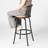 Klyne Swivel Upholstered Suede Adjustable Height Counter Stool with Steel Frame-279382508