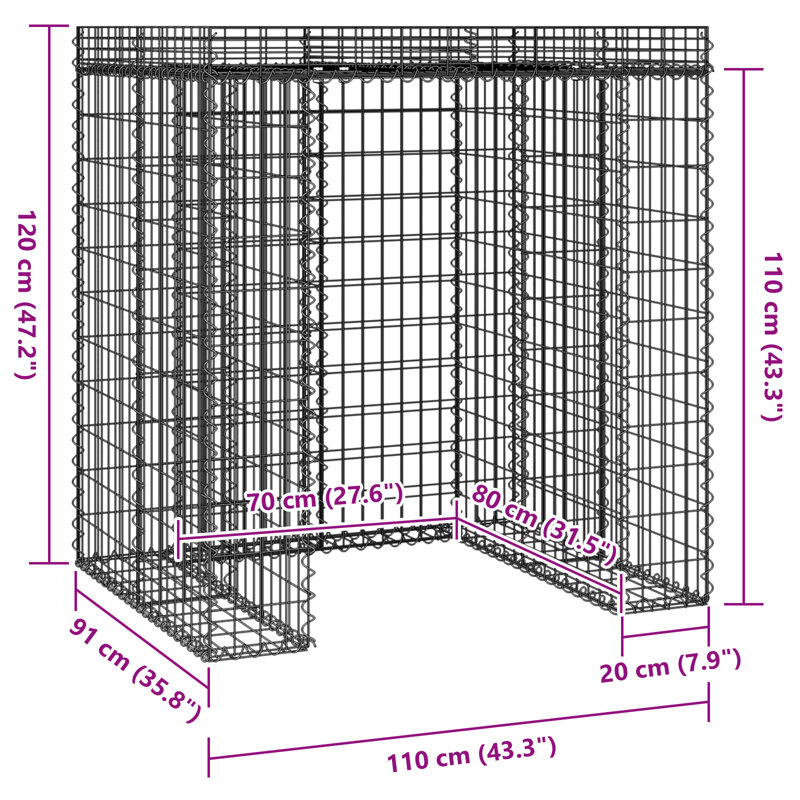 Augustonovich Metal Single Bin Store
