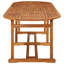 Stepney 11 Piece Garden Dining Set 280x90x75 cm Solid Wood Acacia