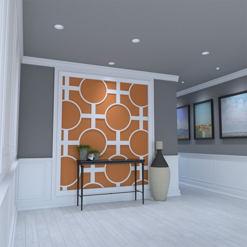 42.25" 3D Wall Panel in White