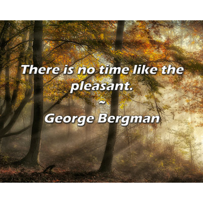 George Bergman Quote: There is no time like the pleasant.