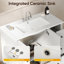 Ensemble de meuble-lavabo 36 po avec lavabo, armoire de rangement pour salle de bain avec portes et tiroirs, meuble-lavabo moderne avec surface peinte