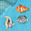 Décoration murale poisson côtier matin