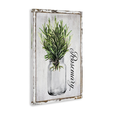 Rustic Garden Rosemary Canvas Wall Art by Creatif Belle bp-590_CN