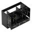 Armoire de salle de bain 48 po style français sculptée noire, armoire de rangement abondante - 4 portes à fermeture douce et 2 tiroirs