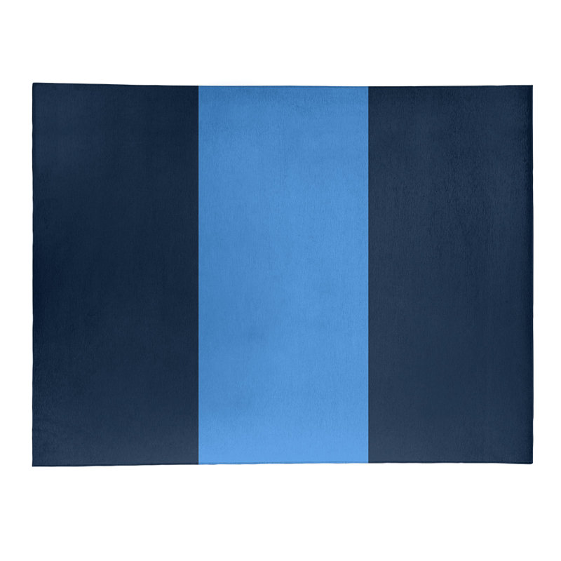 Tapis en poly à rayures de football tennessee, Rectangle 4 pi x 6 pi