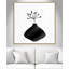 «Black Vase II - Square Version Print» par Kimberly Allen-100430021-100430028