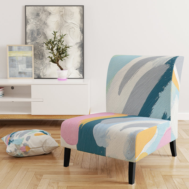 Fauteuil de chambre rembourré Geometric Vortex II - Modern