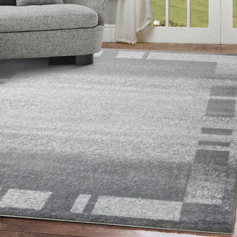 Tapis gris clair Gianna, Rectangle 3 pi 11 po x 5 pi 7 po