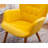 Battistina Velvet Armchair with Ottoman-432621150