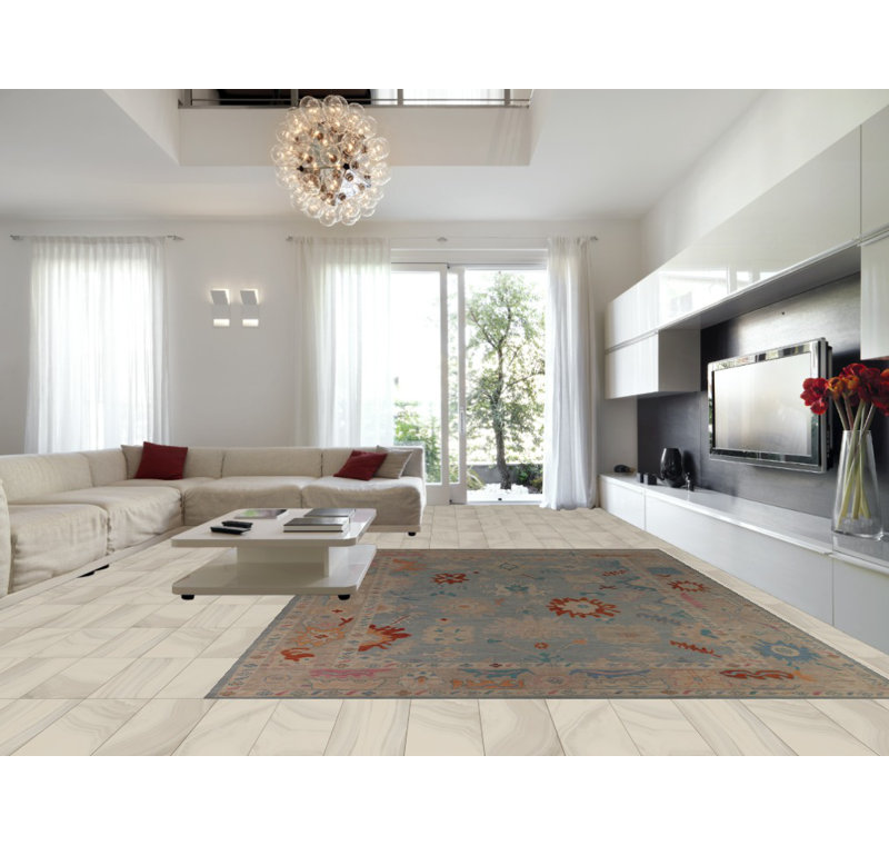Vegetable Dye Oushak Turkish Large Rug