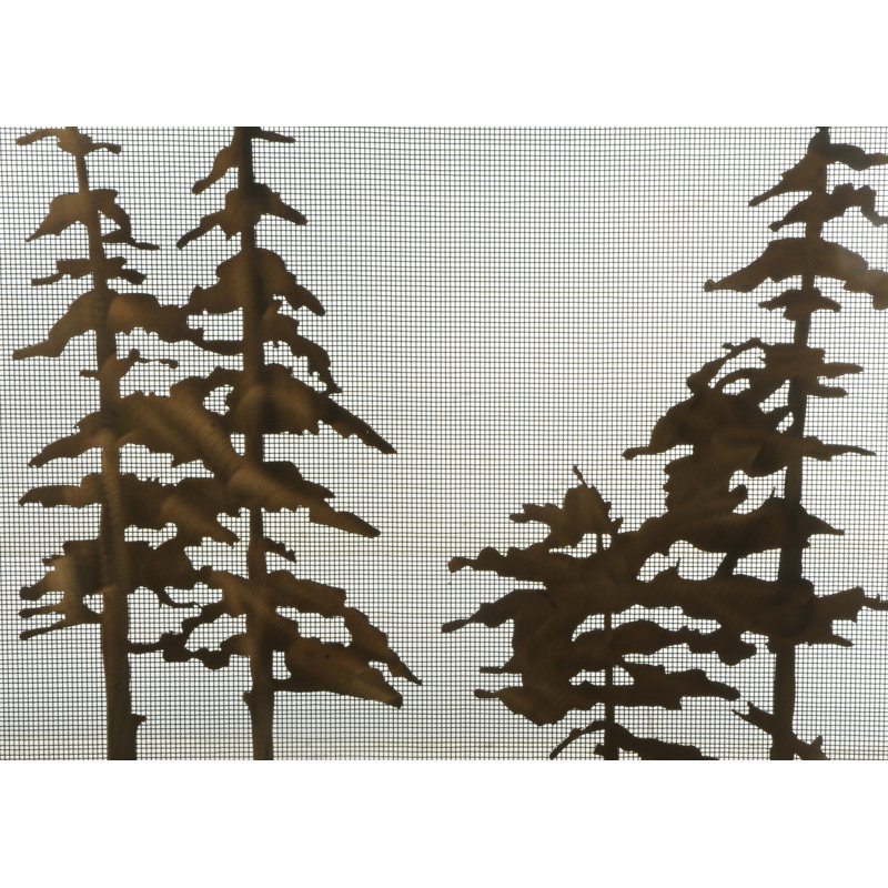 Tall 3 Panel Fireplace Screen