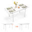 Extendable Metal Base Dining Table