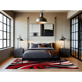 Crimson Path Rug