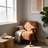 Mid-Century Modern Cloud-Shaped Accent Chair – Soft Chenille Fabric Lounge Armchair with Solid Wood Frame for Living Room, Bedroom, Balcony,-1781464381