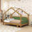 Wood bed with Soft Cushion Rails-1944352312