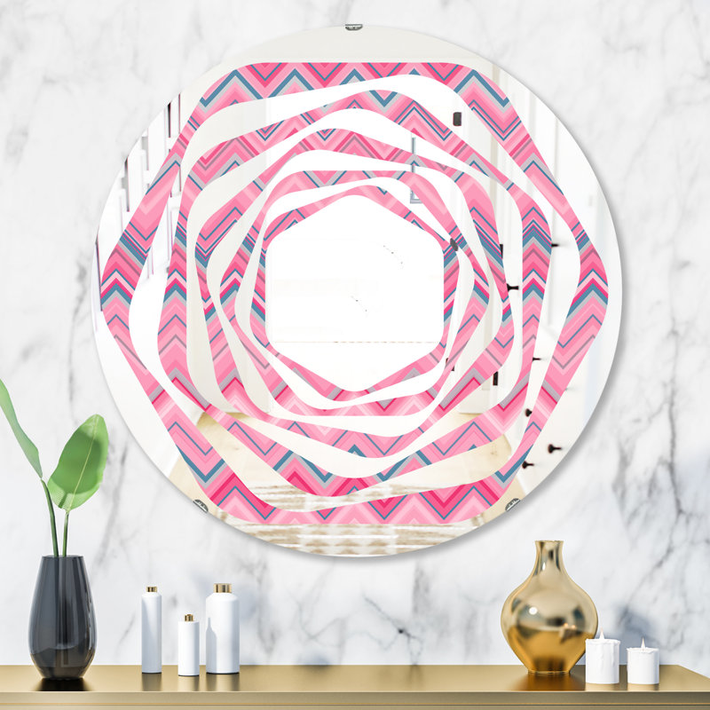 Miroir mural Whirl, H 23,6 po x l 23,6 po