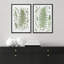 «Herbal Silhouettes Botanical Modern Art», œuvre d'art murale 2 pièces-98109737-98109738