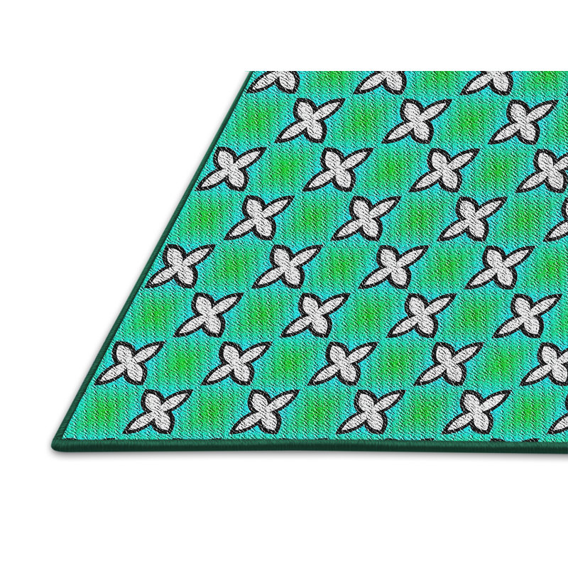 Tapis vert Power Loom, Rectangle 5 pi x 7 pi