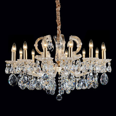 Lustre en cristal 14 lumières Portola