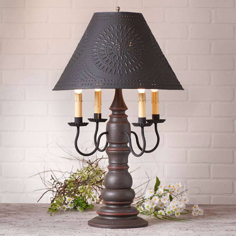 Enya Solid Wood Novelty Lamp, Americana Espresso