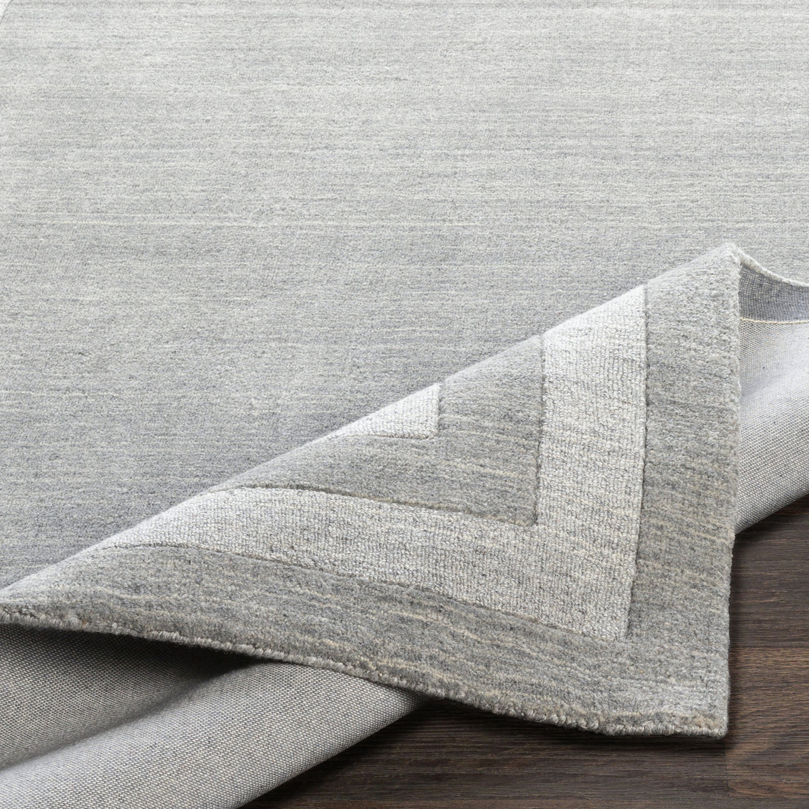 Pierson Medium Gray Hand-Tufted Rug, Runner 2'6" x 8'