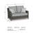 Erdita 55.5'' Wide Straight Loveseat with Cushions