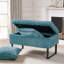 91.4cm Wide Rectangle Solid Colour Standard Ottoman with Storage-1325631849