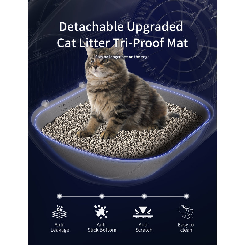 Polyethylene Plastic Self-Cleaning Litter Box