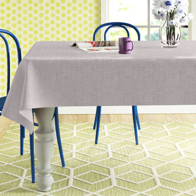 Bourland Plain Linen Look Tablecloth