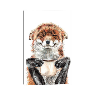 Morning Fox by Holly Simental - Print on Canvas