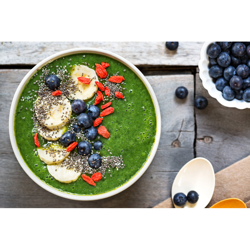 Smoothie Bowl - Wrapped Canvas Print, 30cm H x 46cm W x 3.8cm D