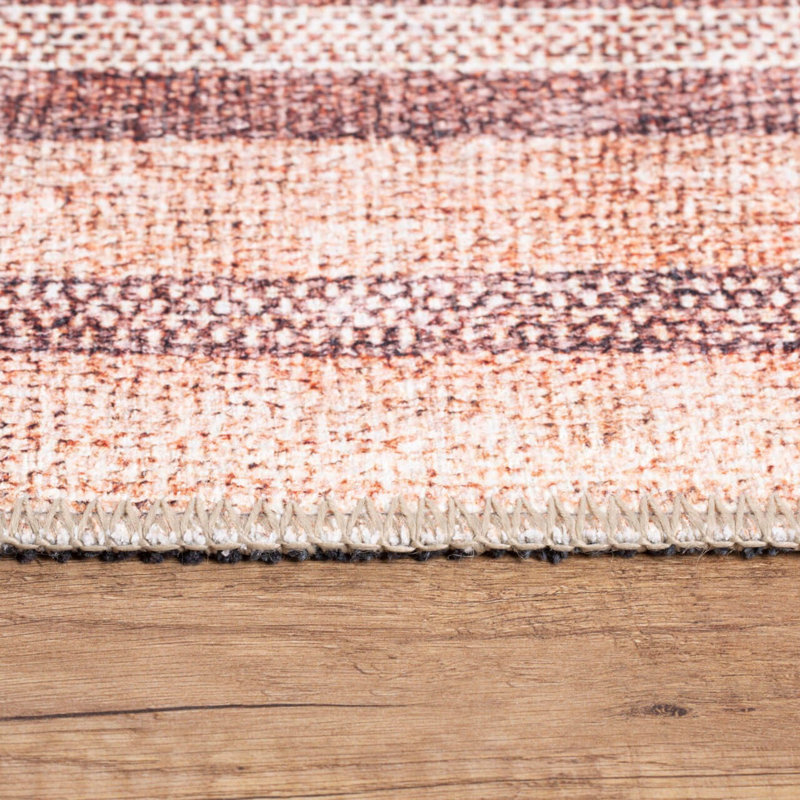 Luxurious Machine Washable Area Rug, 4.9 x 7.5 Feet, 100% Polyester, 1850 g/m², Pile Height: 0.2 inches | Eco-Friendly Recycled Poly Cotton Backing | Perfect for Living Room & Bedroom, Soft and Durable Design