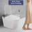 Automatic Toilet With Built - In Bidet, Wider Warm Water Wash And Dry, Foot Sensor Operation, Led Indicator, Remote Controlled, White Color. Four Level Radar Sensing Distance, Various Washing Modes,