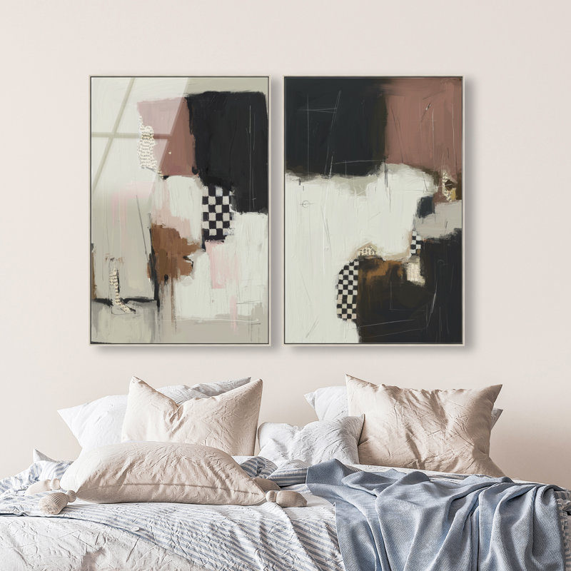 Longing Set Set by Oliver Gal, 31"H x 46"W, Silver Floater Frame