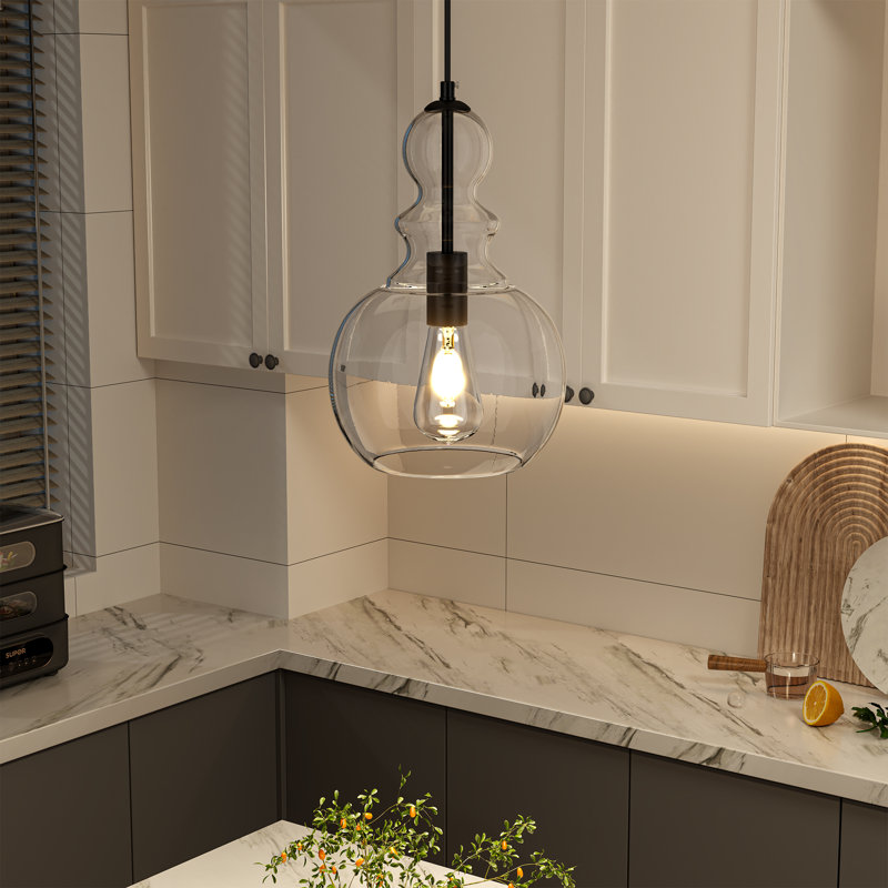 1 - Light Modern Single Dimmable Pendant Lights （Set of 3)