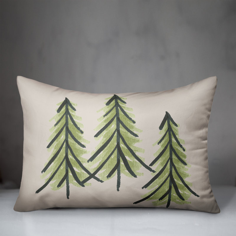  Housse de coussin rectangulaire et insert Three Trees