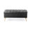 Amara Wide Velvet Tufted Rectangle Storage Ottoman Footstool Upholstered Bench with Legs for Living Room & Bedroom