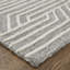Lytton Modern Geometric, Gray/Ivory Area Rug-2062654307