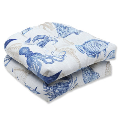 Coussin de chaise de salle à manger d’intérieur/d’extérieur Ealy
