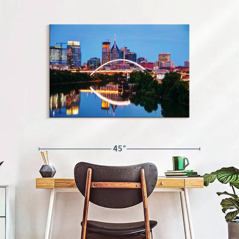 Kavia, Nashville, Tennessee, paysage urbain, H 26 po x l 39 po