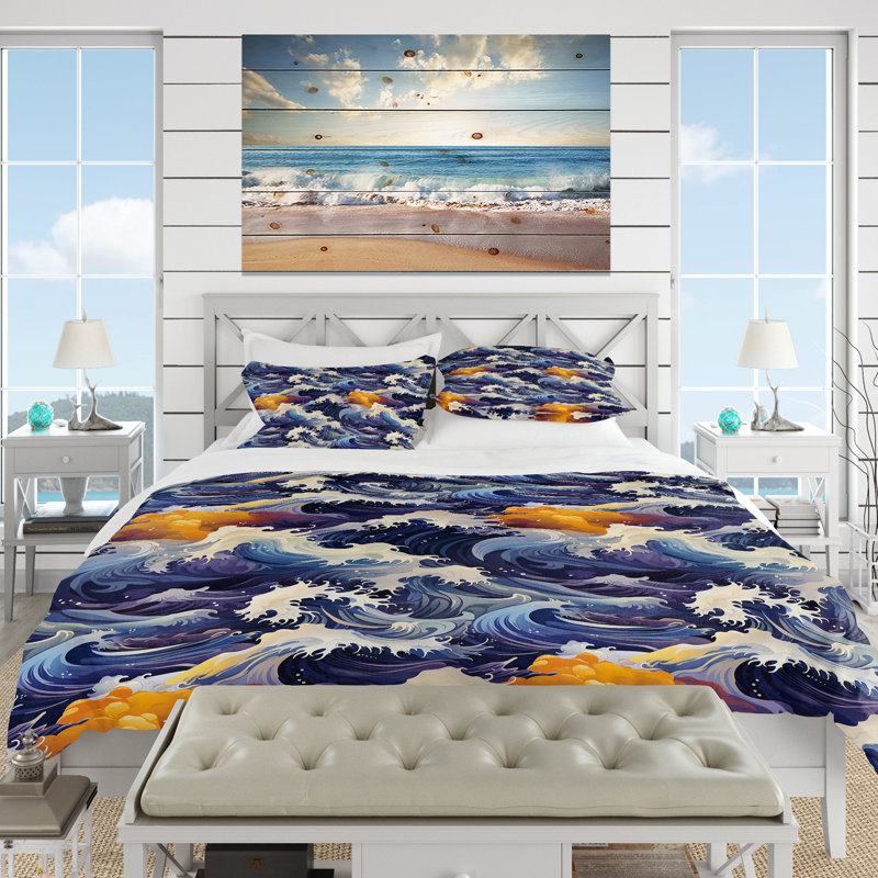 Ensemble de housse de couette Pettisville, Housse de couette pour très grand lit et 2 très