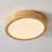 Wood LED Flush Mount Ceiling Light 3000K-892082867-920874760
